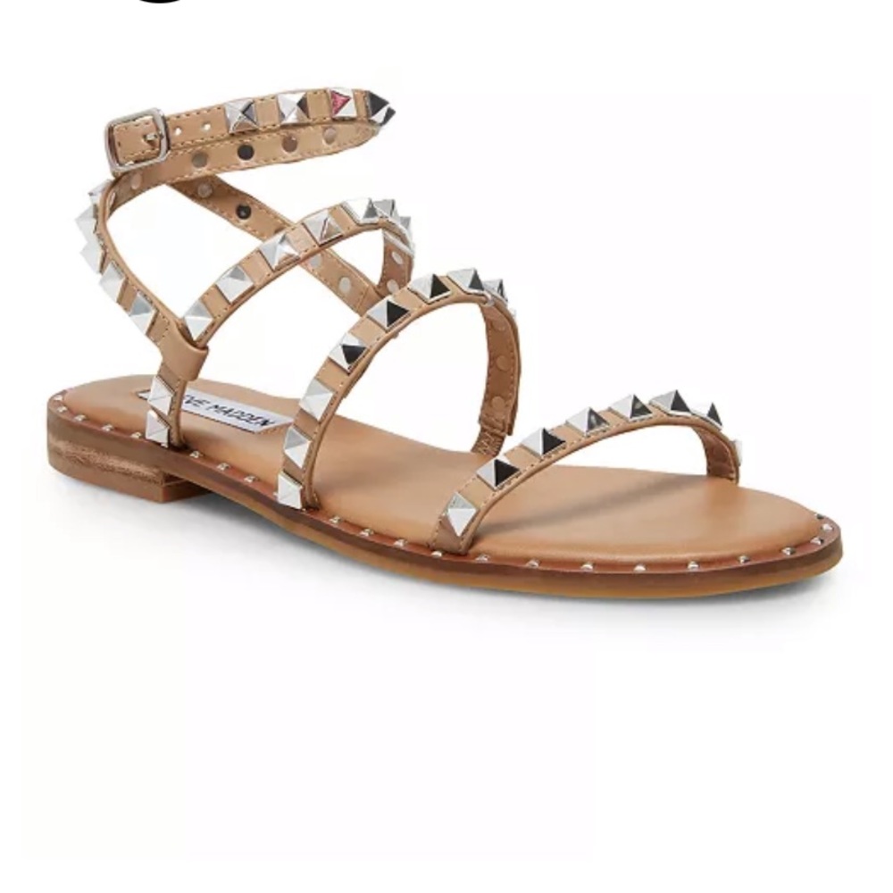 Steve Madden Travel Rock Stud Flat Sandals